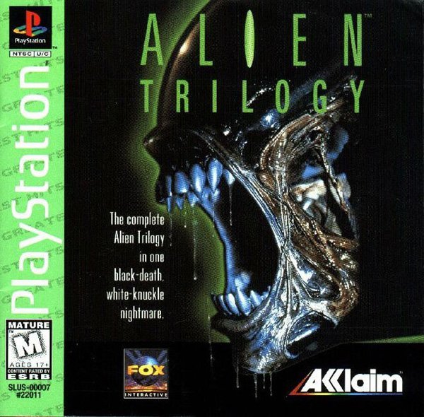 Alien-Trilogy-U-SLUS-00007-front بازی Alien Trilogy برای پلی استیشن 1 - Image 1