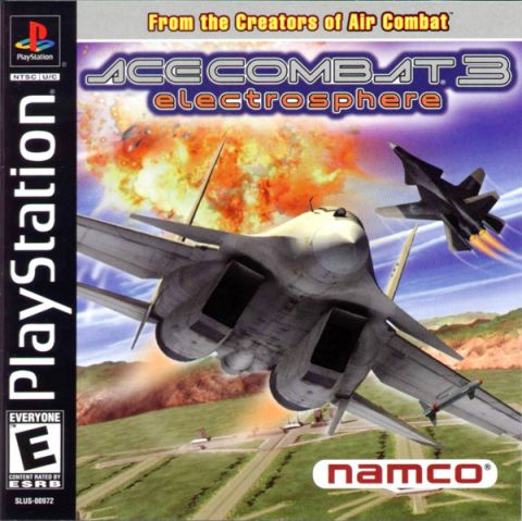ace-combat-3-electrosphere-usa-coverart بازی Ace Combat 3: Electrosphere برای PlayStation1 - تصویر 1